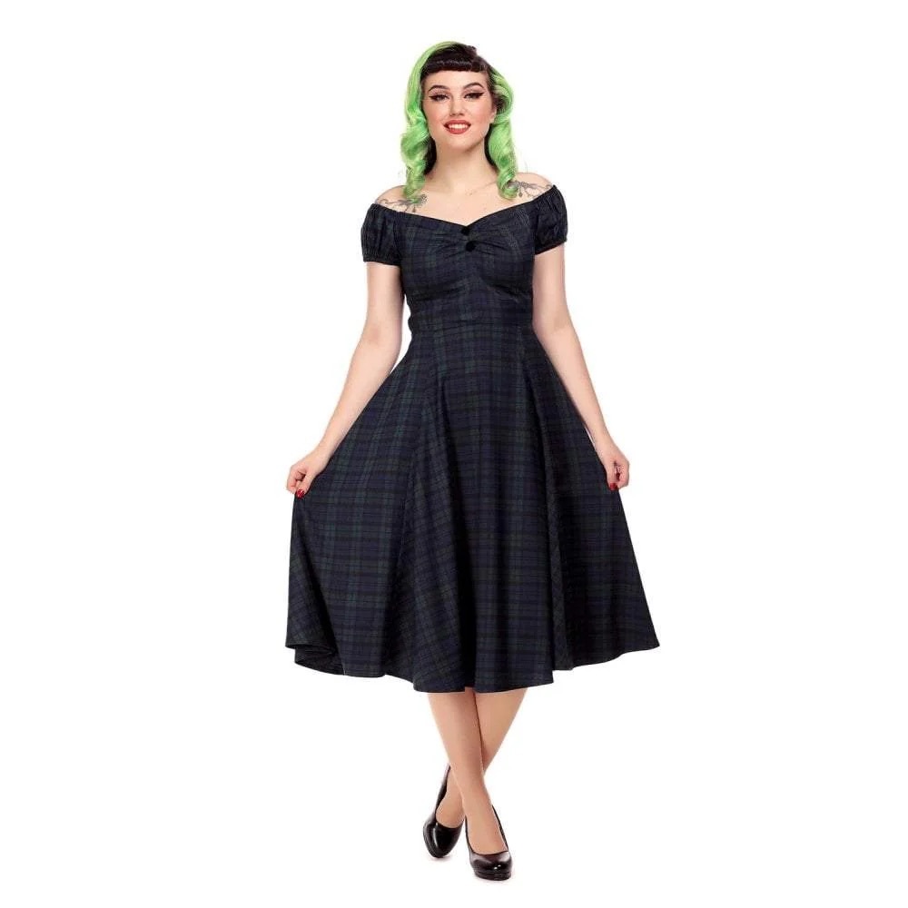 Black Watch Dolores Doll Dress by Collectif